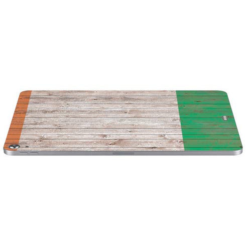 Ireland Flag Dark Wood Apple iPad Air Skin